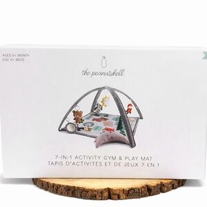 The Peanutshell 7-in-1 Activity Gym & Play Mat - Gray